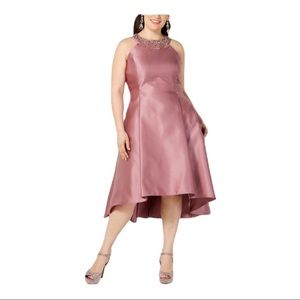 Adrianna Papell Mikado Fit and Flare Party Dress
